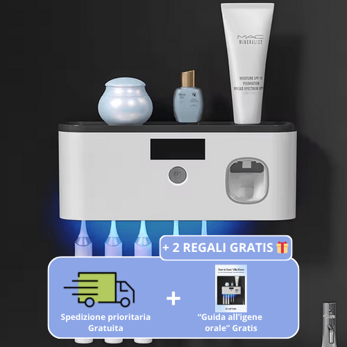 BrushBox™ PORTA SPAZZOLINO CON LUCE UV IGENIZZANTE